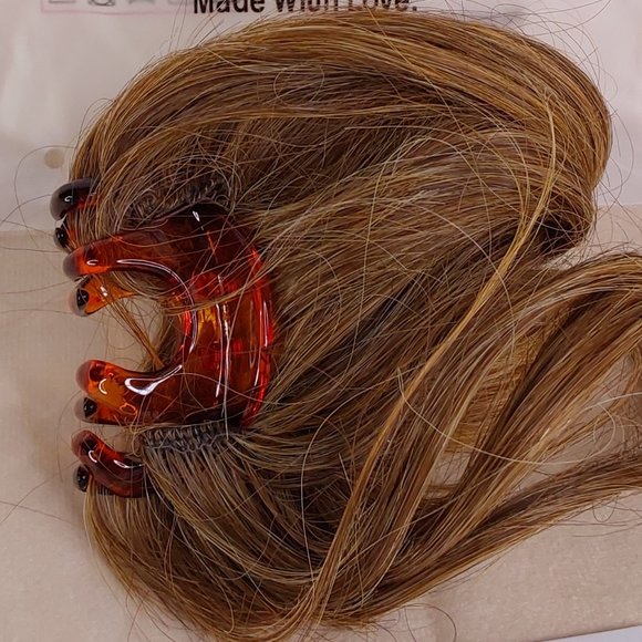 'JUVA~BUN' HAIR STYLING 'CURVED PONYTAIL' SEWN-IN CLAW CLIP - Picture 4 of 16